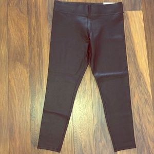 Faux leather leggings